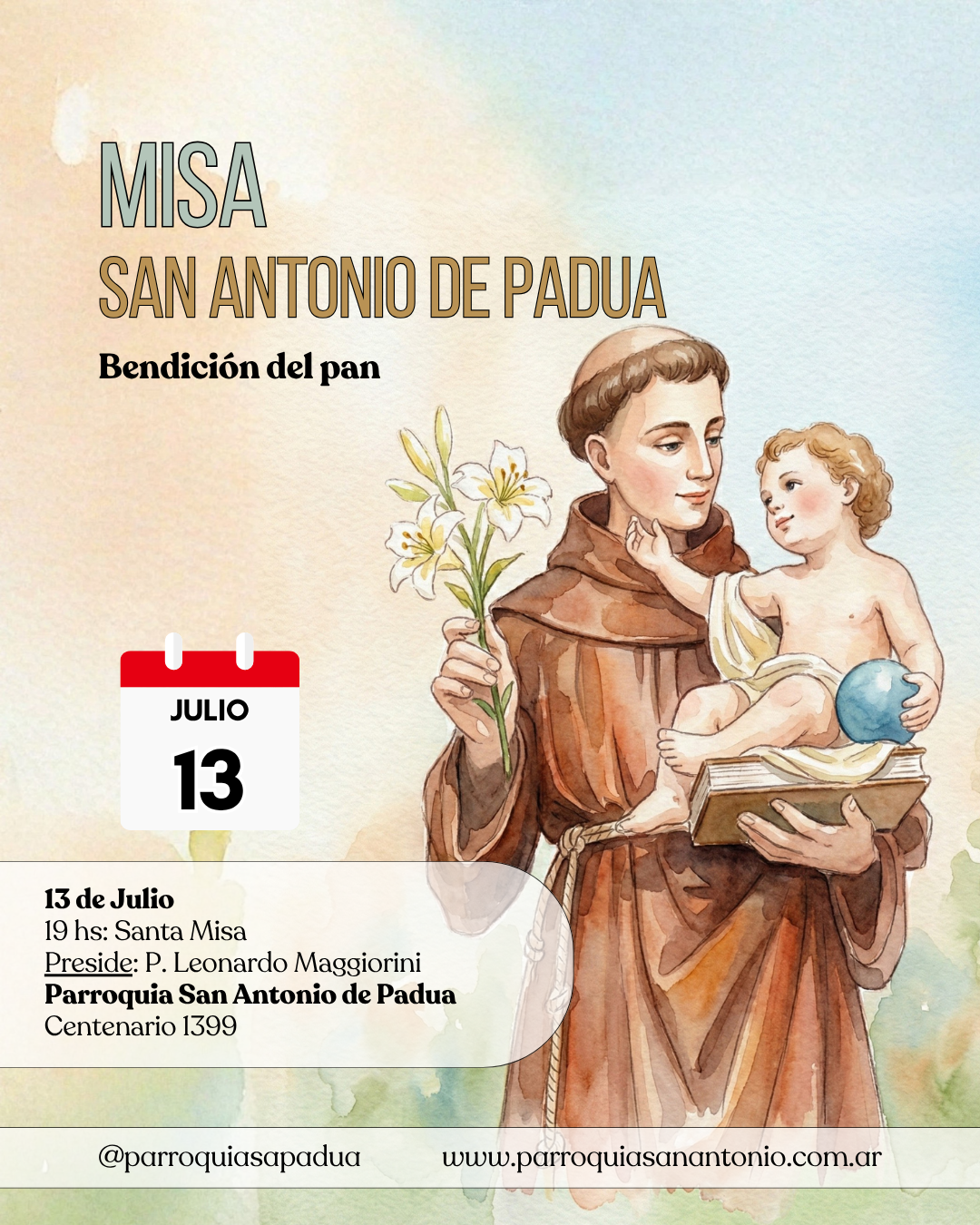Misa San Antonio de Padua
